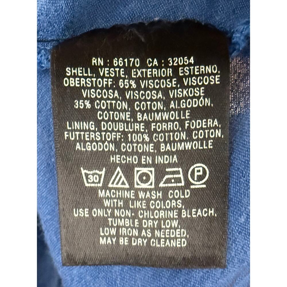 Anthropologie X Meadow Rue Women's Ping Blue Embroidered Maxi Skirt Boho Peasant - Picture 10 of 10